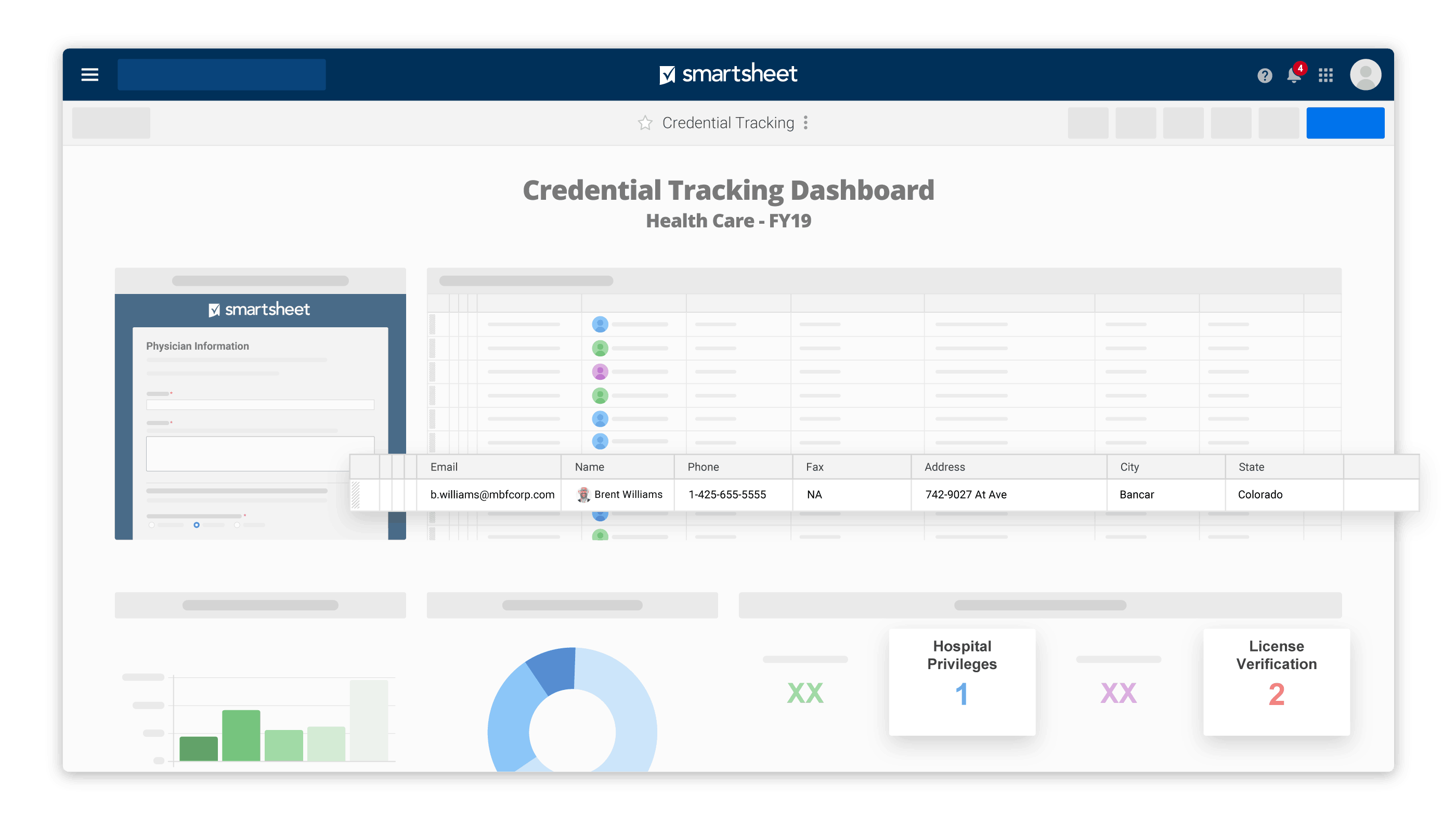 Project Management Software Healthcare Credential-Tracking-Dashboard