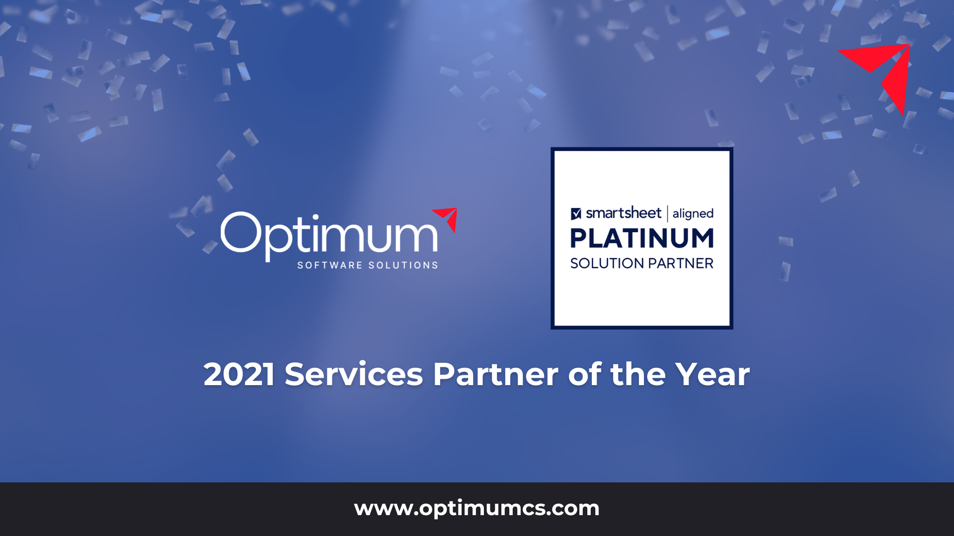 Optimum Wins the Smartsheet Services Partner of the Year Award for 2021 (1)