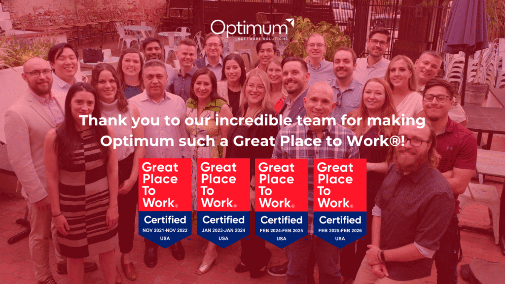 Thank you to our incredible team for making Optimum such a Great Place to Work®!