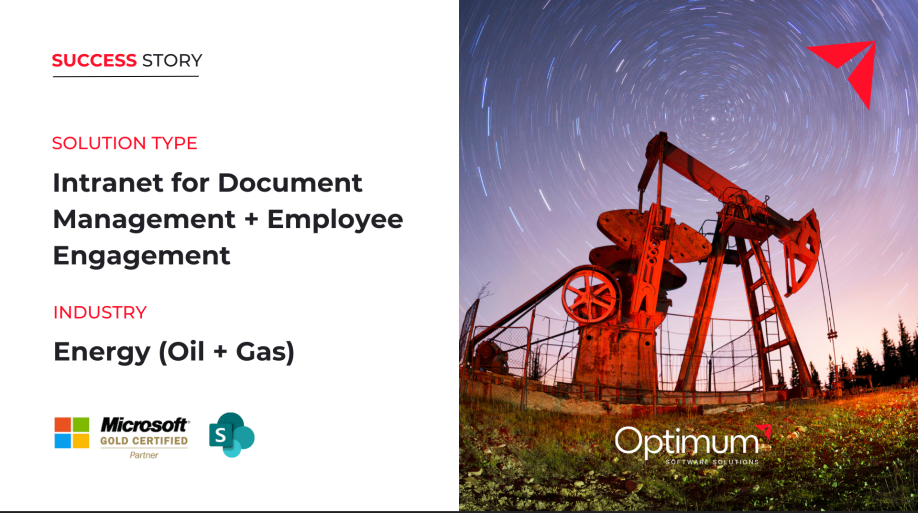Energy Company Increases Employee Engagement and Company-wide Communication Through Office 365-based Intranet