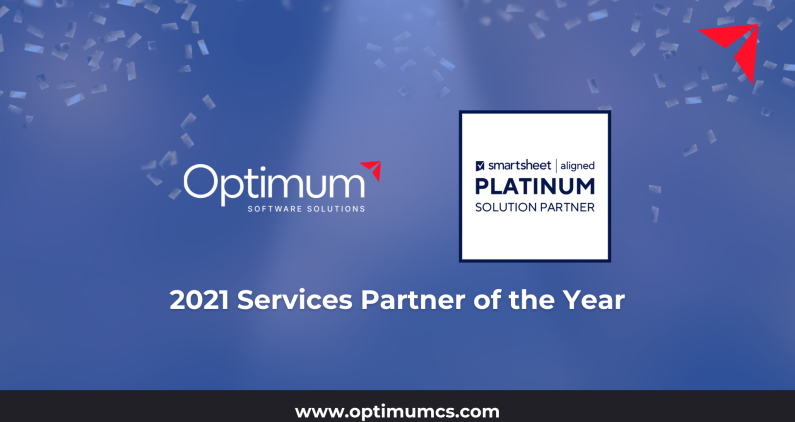 Optimum Wins the Smartsheet Services Partner of the Year Award for 2021 (1)